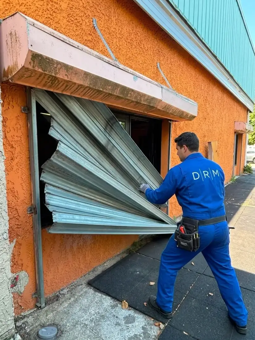 Rideau métallique à Asnières-sur-Seine